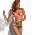 Women's solid colour pleated swimsuit with bag split design in polyester fabric