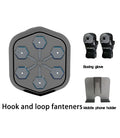Black smart boxing machine with Bluetooth connection and Velcro target surface
