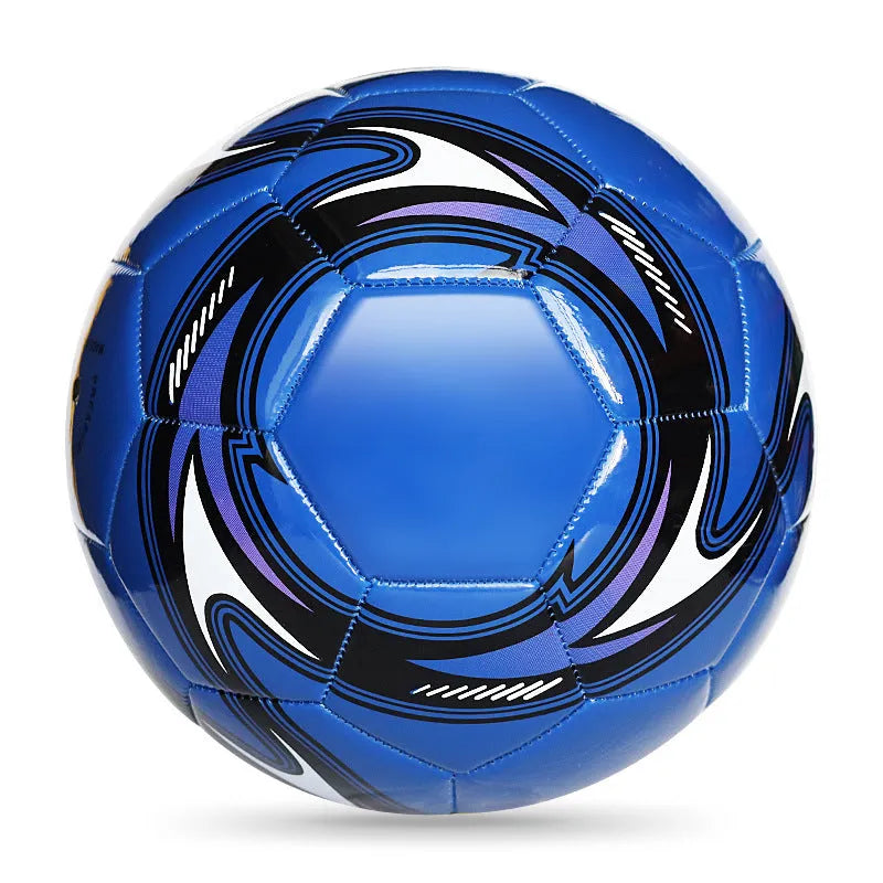 PVC football with machine-seam construction in No. 3 No. 4 No. 5 sizes for training and competition