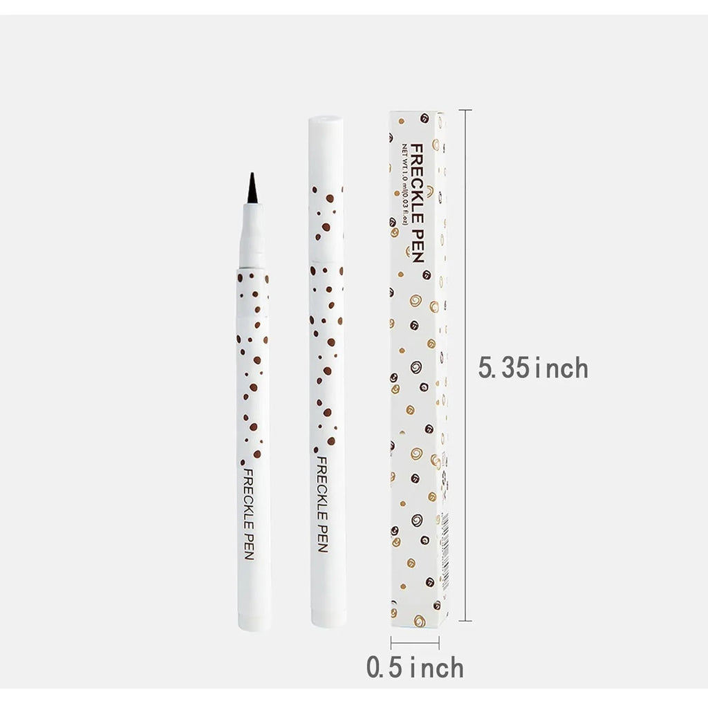 Dark brown freckle pen cosmetic marker with precision tip for natural-looking waterproof freckles