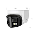 4MP dual-lens panoramic network CCTV camera with IP66 waterproof rating for security