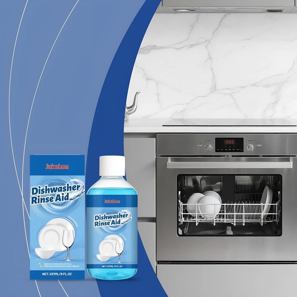 237mL dishwasher detergent aid bottle for cleaning oil and stains from plates and kitchenware