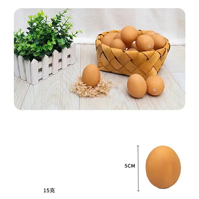 Green durable rubber dog chew ball toy with sound simulation egg inside for teeth cleaning.