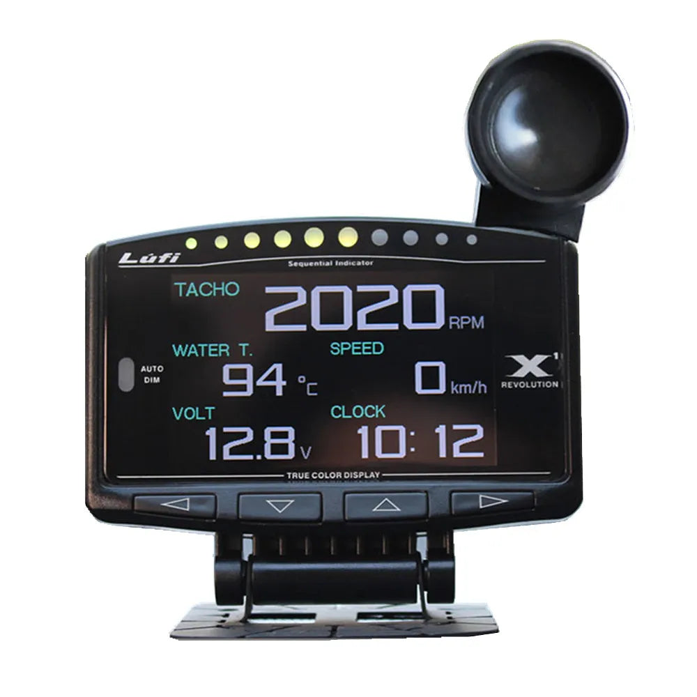 X1 English version OBD2 car diagnostic scanner with metal housing and LED display