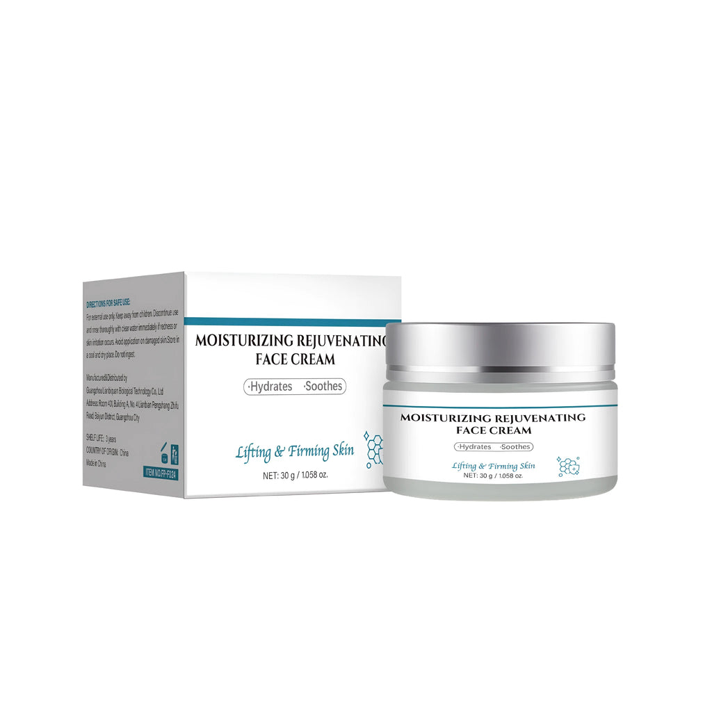 30g plastic jar of anti-ageing cream with hyaluronic acid for face and neck