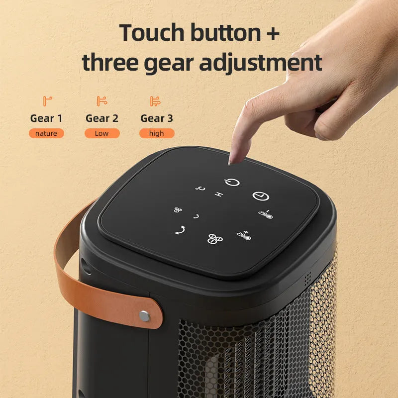 Remote control touch screen hot and cold air heating radiator in 618 colour