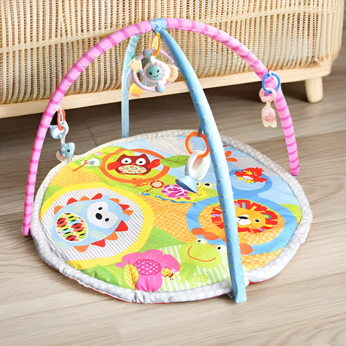 Velvet baby gymnastic rack game blanket crawl carpet in small animal or big animal design