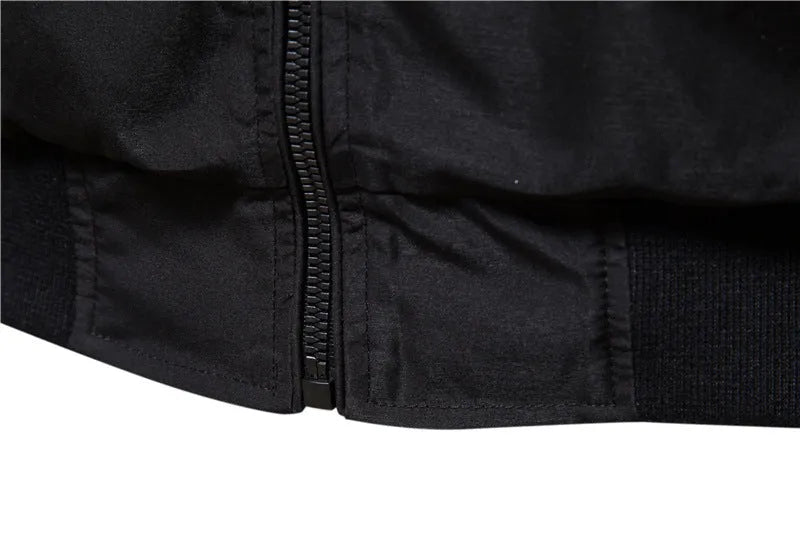 Men's solid colour casual lightweight jacket in Army Green on a hanger