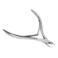 Silver stainless steel cuticle nippers for trimming nails and cuticles