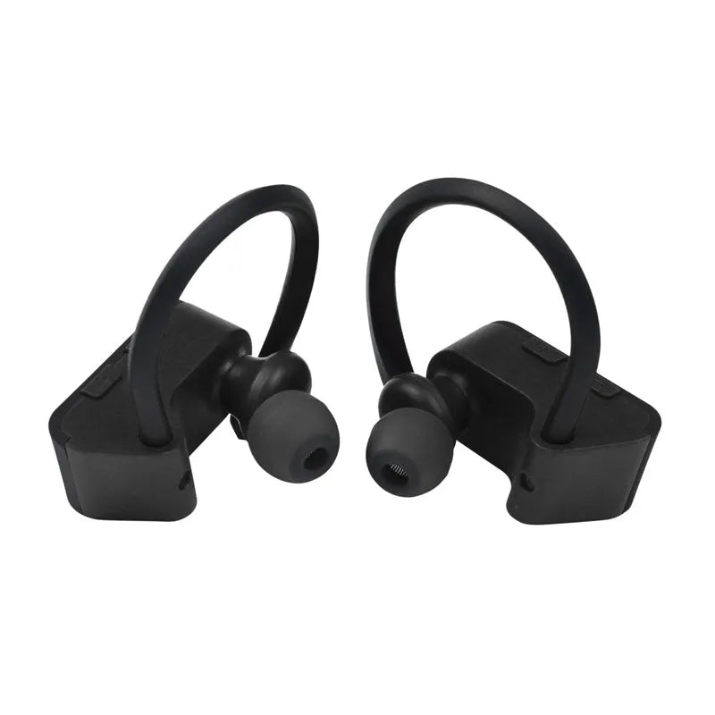 Wireless Bluetooth earphones in black, grey, or red with V5.0 technology