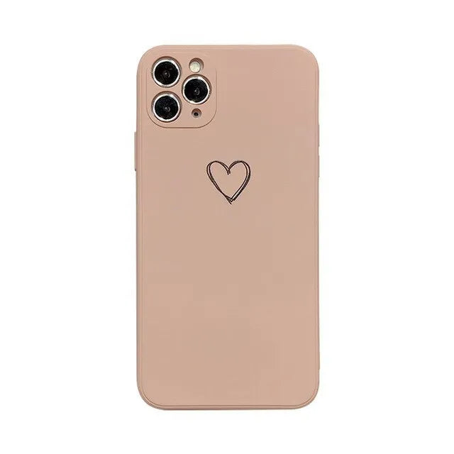 Silicone phone case for Apple iPhones in multiple solid colours including black, white, and pastel options