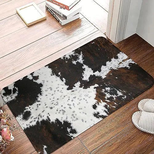 Square flannel floor mat in a coastal starfish print, available in multiple sizes.