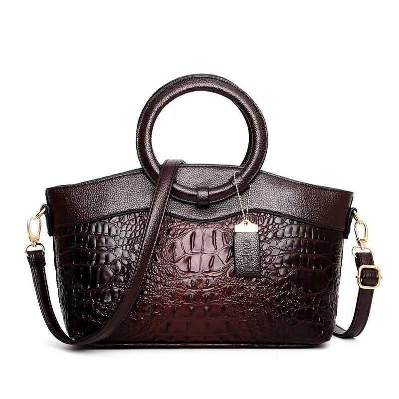 Fabric ladies shoulder handbag with zipper compartments in multiple colour options