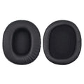 Black soft PU leather replacement earmuffs for Sony 1R headphones, shown as a two-piece set.