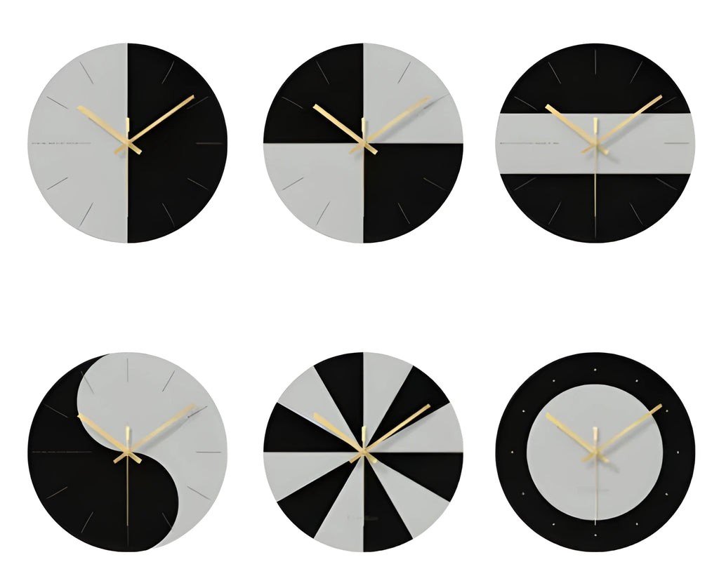 Transparent tempered glass wall clock showing minimalist numerals against clear background