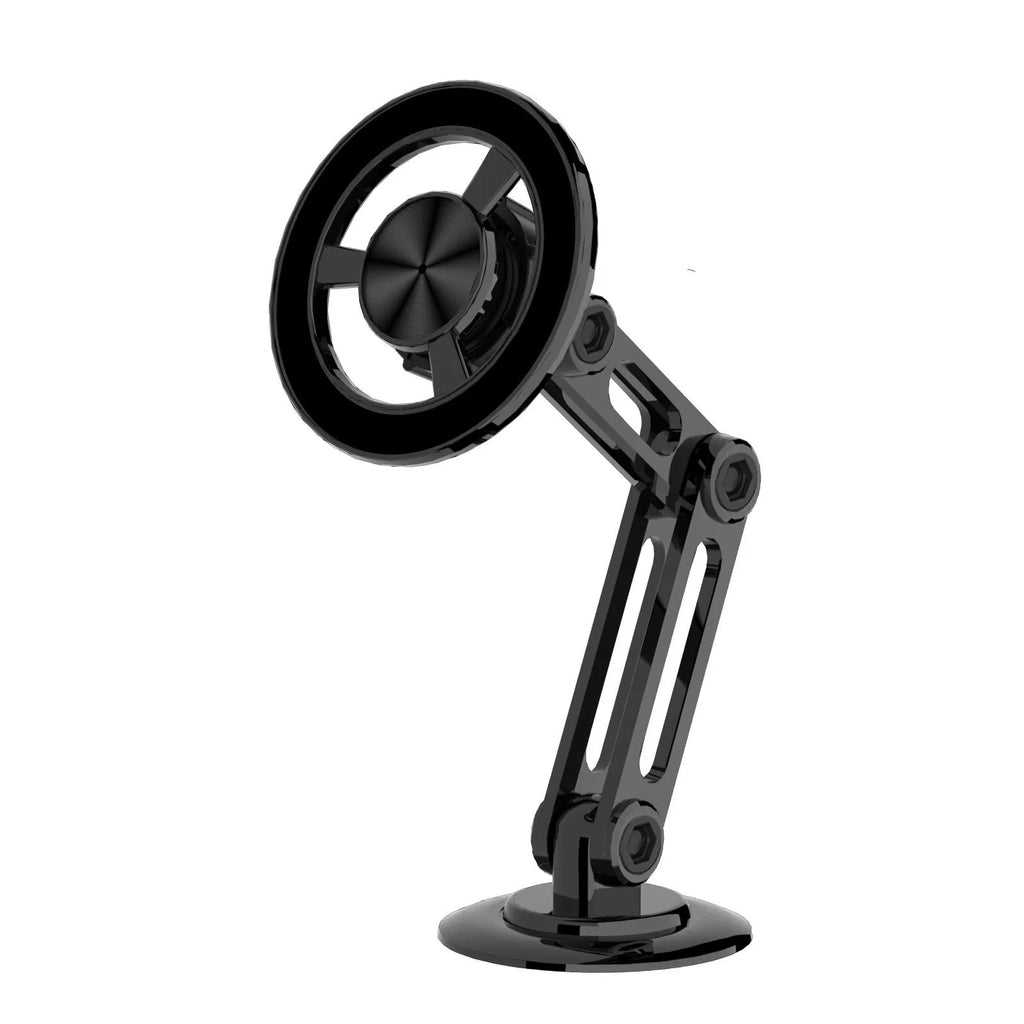 All-metal magnetic car phone holder in four colour options with magnetic rings