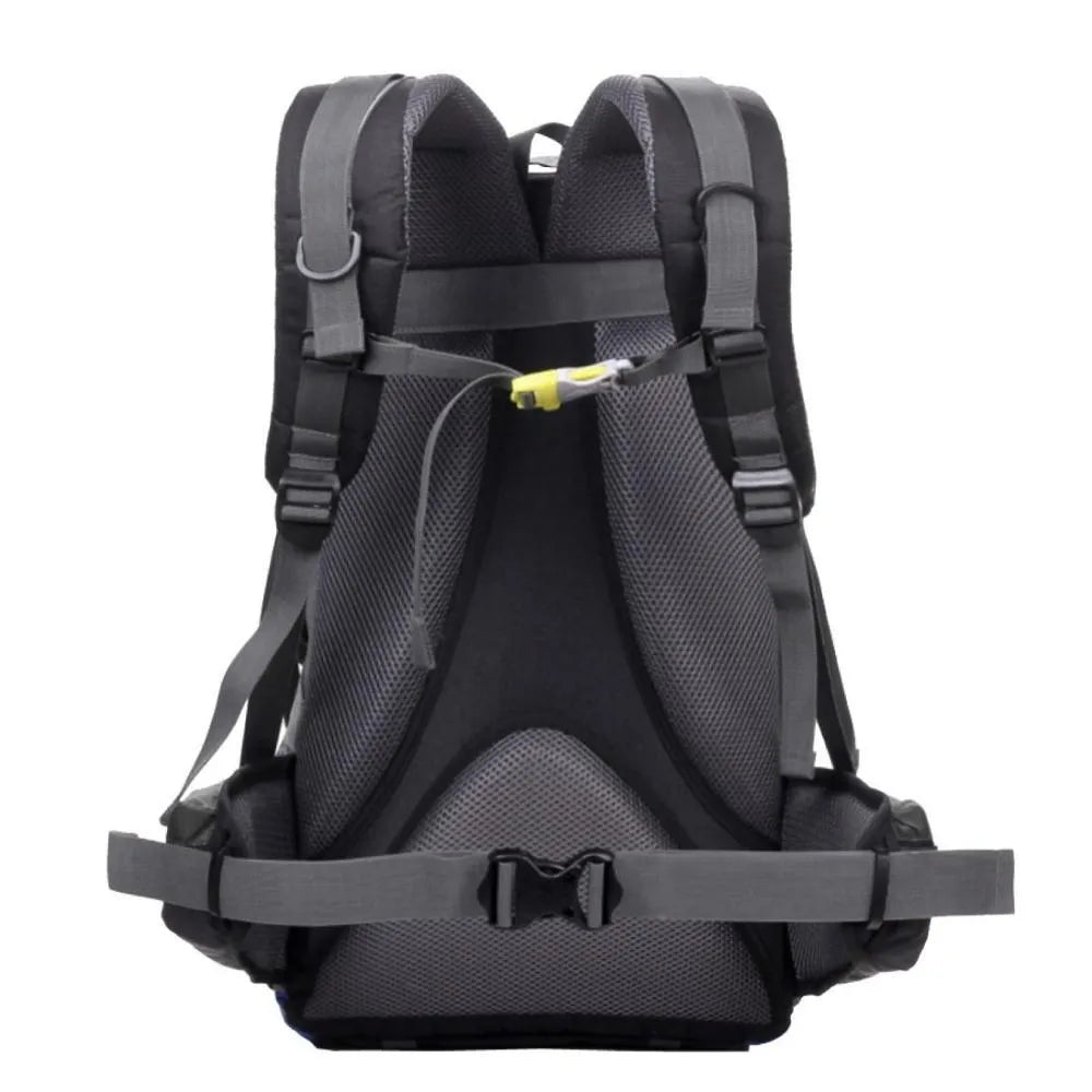 Green polyester leisure sports backpack with 32cm width 50cm height dimensions for outdoor activities