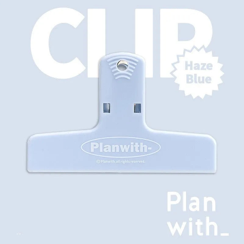 Haze Series magnetic bill clip for holding banknotes and papers in blue, brown, or white.