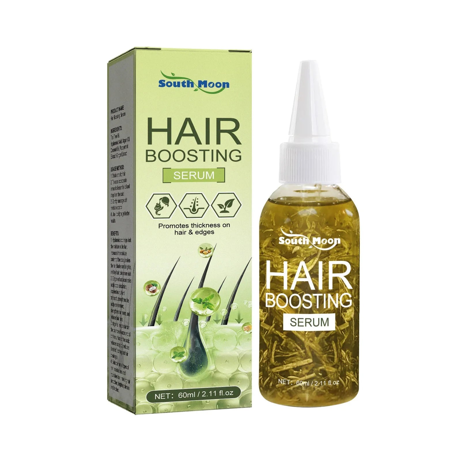 60ml bottle of anti-fall repair hair essential oil for dry ends and split ends.