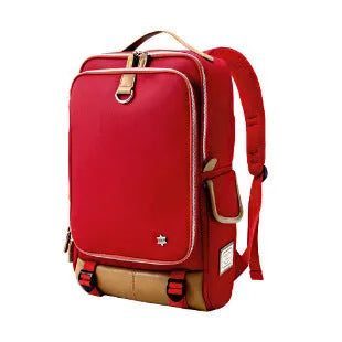 Modern men's Oxford cloth backpack in Army Green colour, showing its large main compartment.
