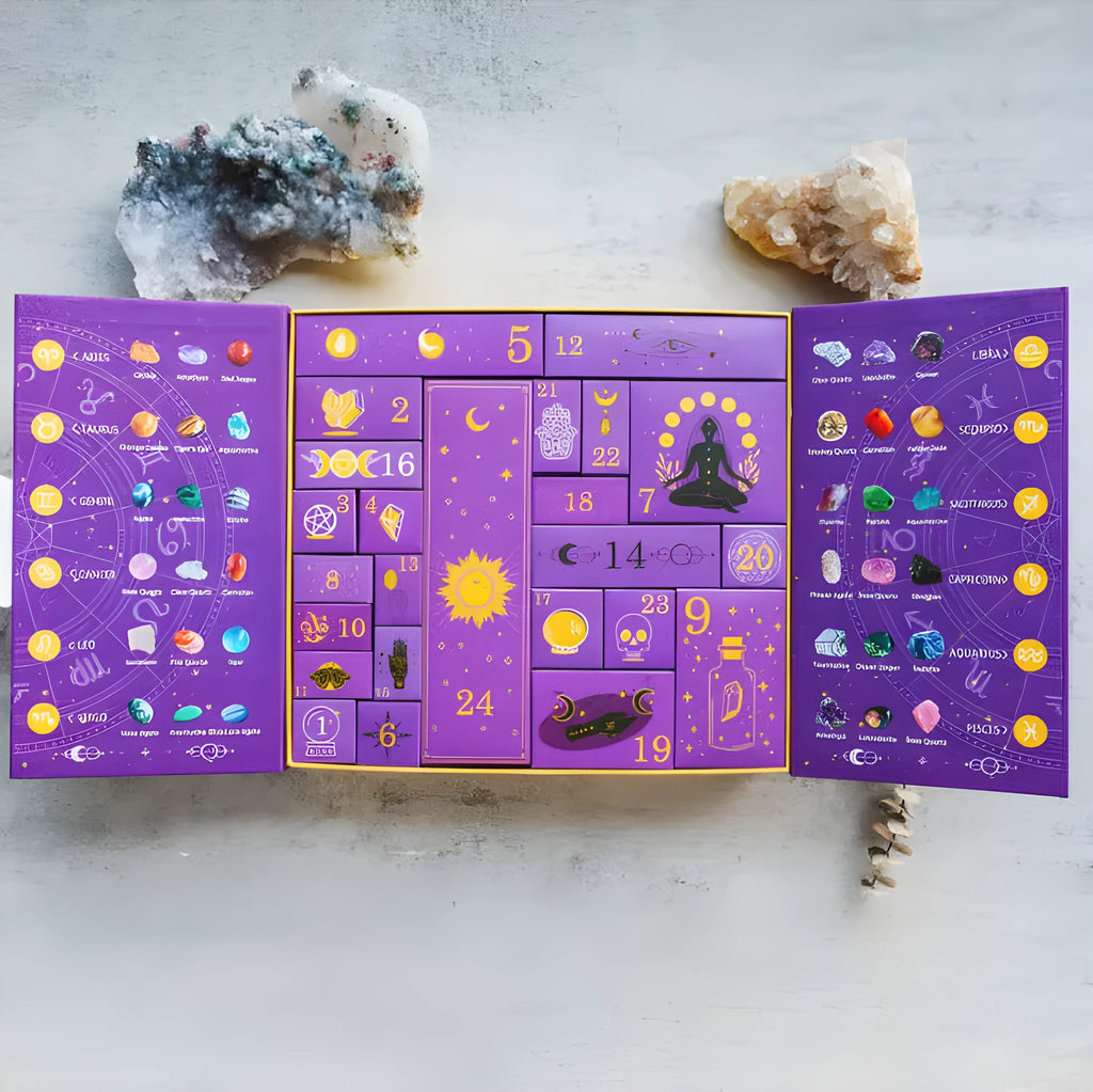 Crystal Halloween countdown gift box measuring 33.5cm by 30.5cm by 5cm