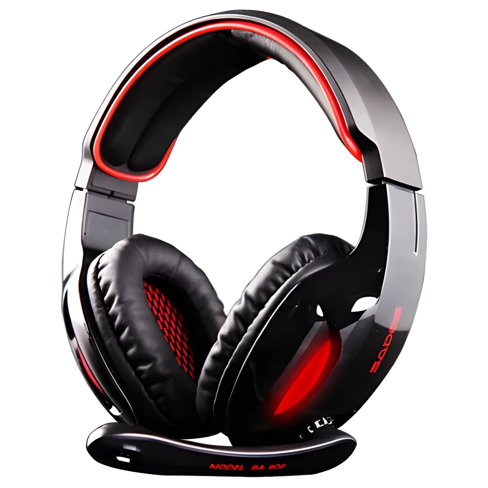 Black SADES SA902 wired USB over-ear gaming headset for PC with adjustable microphone