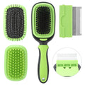5-in-1 pet grooming comb set with ABS, TPR, and stainless steel tools for cats and dogs in compact case