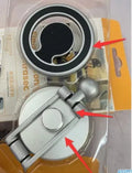 Telescopic folding car phone holder with magnetic suction dashboard mount in black or silver finish
