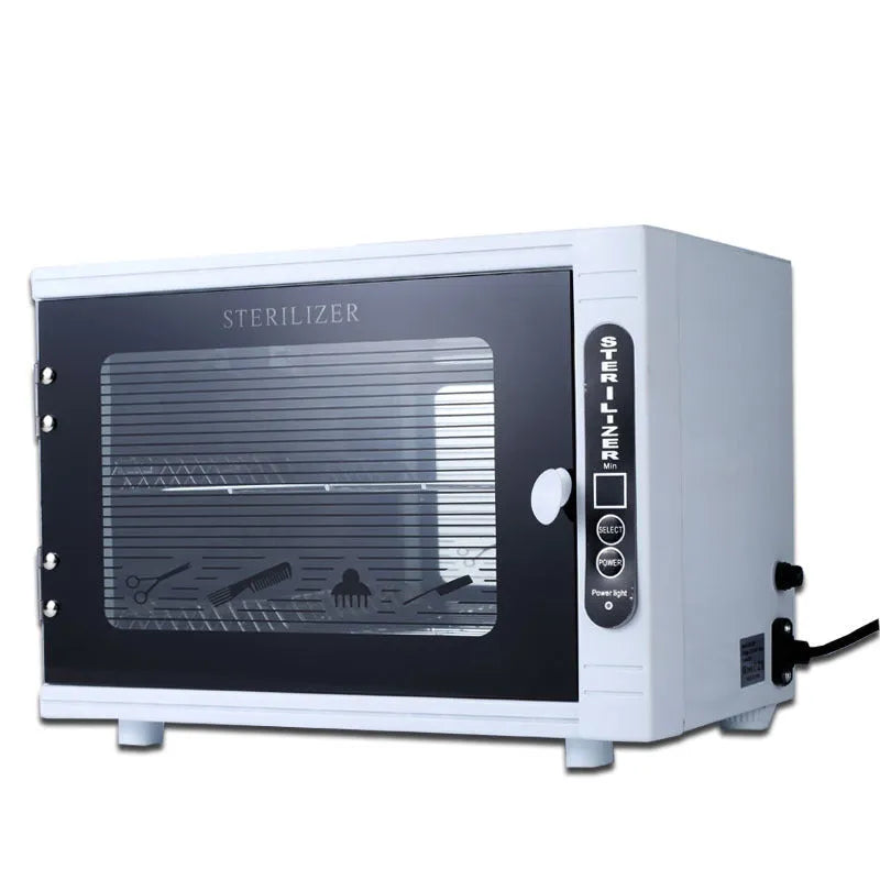 Small silver ultraviolet sterilizer for beauty and barber tool sanitation