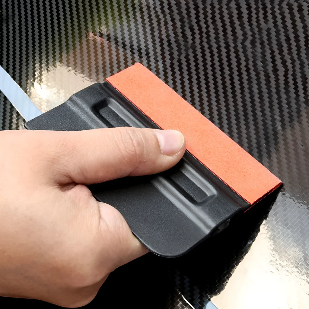 Car colour changing film scraper tool with ABS body and interchangeable scraping heads