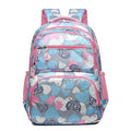Oxford cloth student schoolbag with air cushion shoulder straps in blue colour