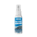 Automotive iron powder rust remover spray bottle with blue square sponge applicator for car surface treatment