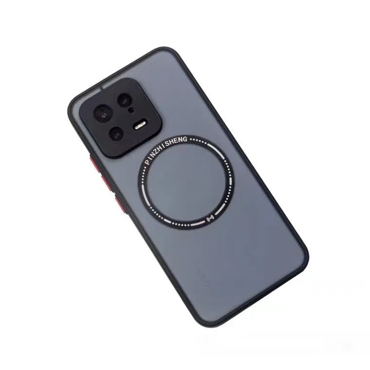 Frosted magnetic PC phone case for Apple iPhone in Phantom Magnetic Black