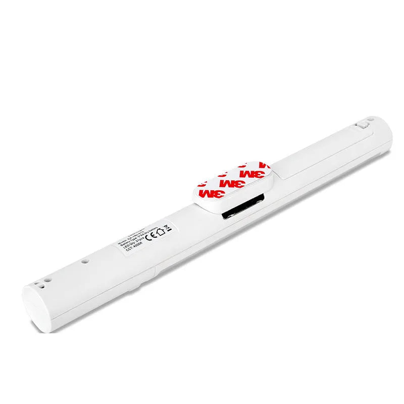 White human body induction cabinet wall light with magnetic back and LED light strip