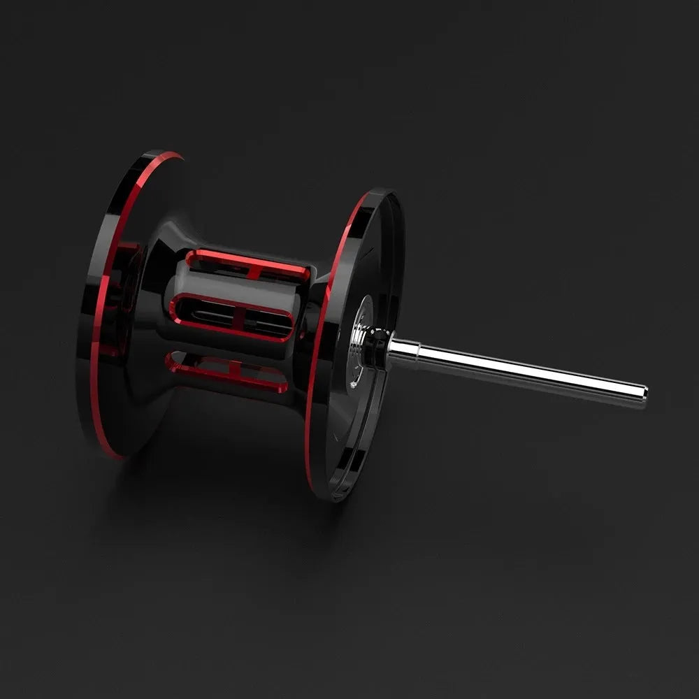 Drip wheel fishing reel showing left and right hand wheel options with rocking wheel line system
