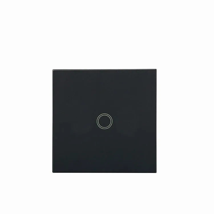 Touch switch with tempered glass panel for low power lighting control