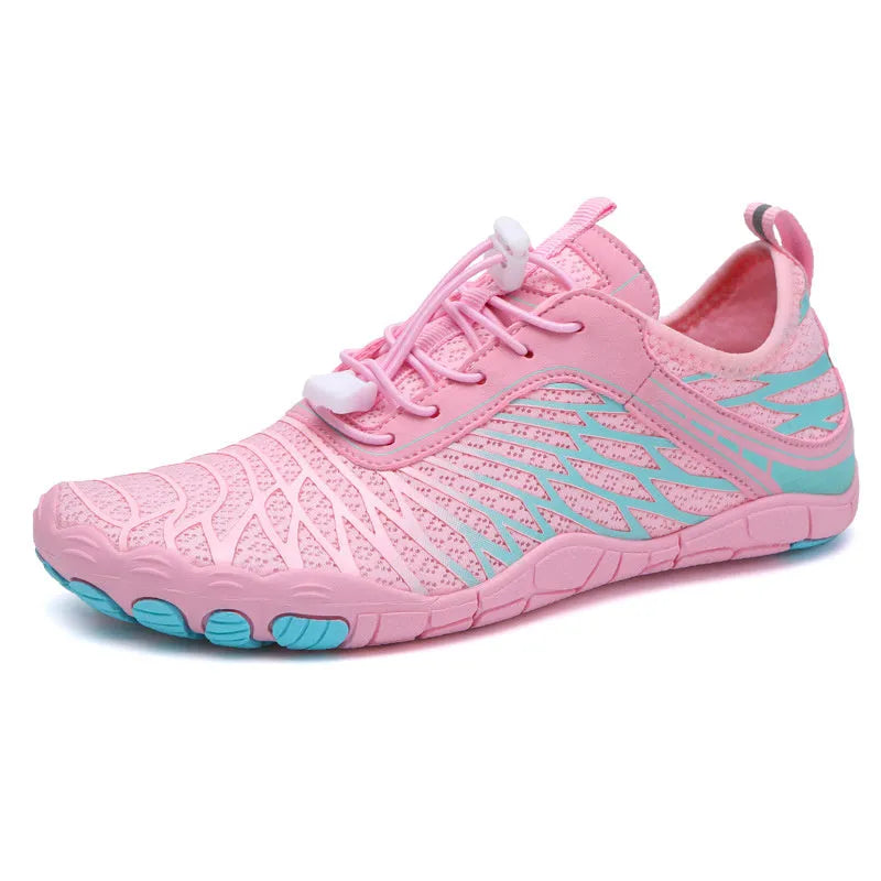 Outdoor sports casual shoes with lace-up front, non-slip rubber sole, available in multiple colours