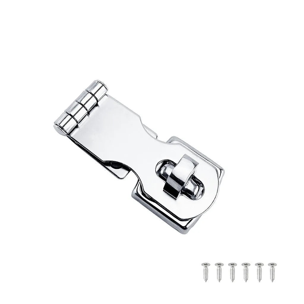 Silver 304 stainless steel lock latch bolt with mirror finish for doors cabinets boxes luggage