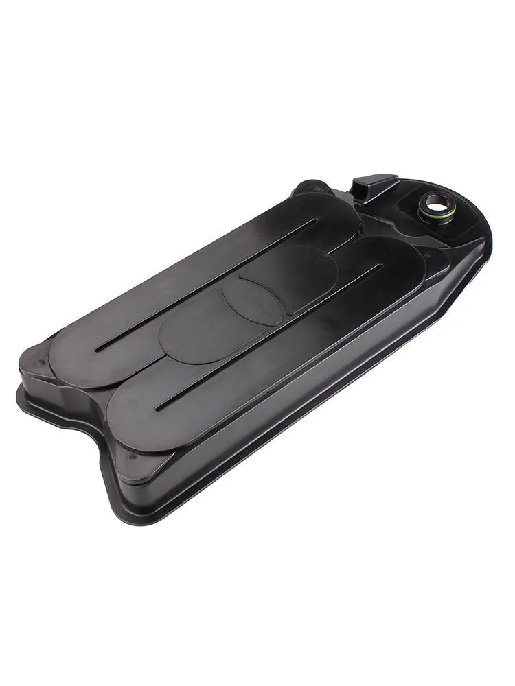 Black automotive crankcase ventilation filter for Ram Cummins 6.7L diesel engine