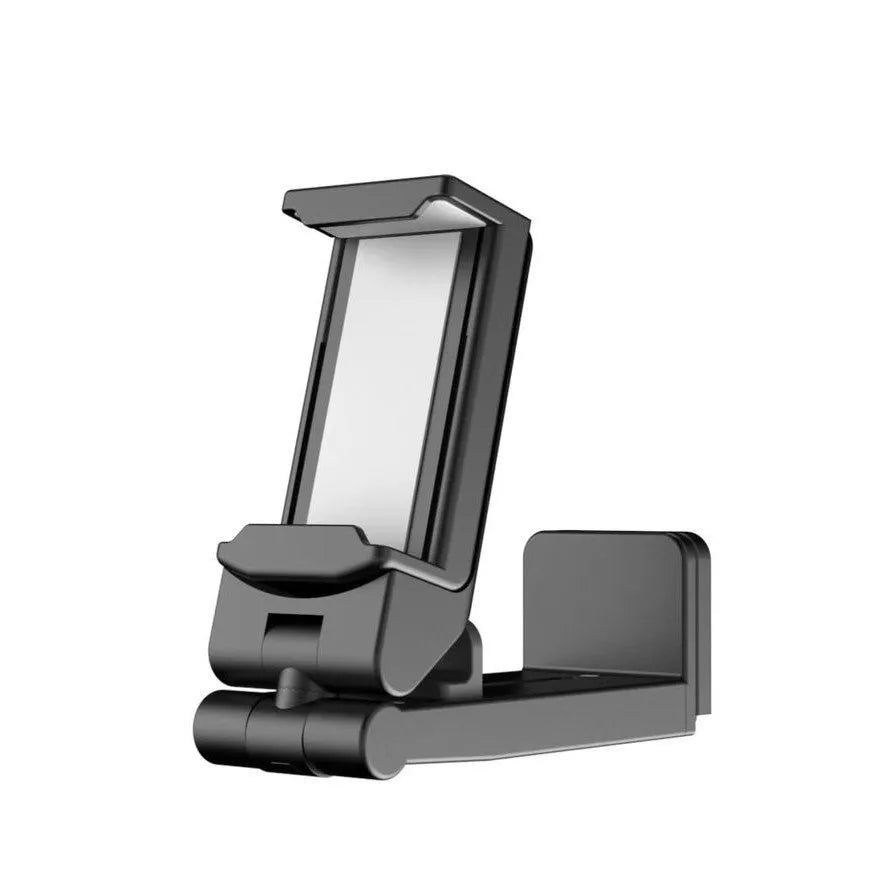Foldable rotating universal phone holder in black, grey, or green colours
