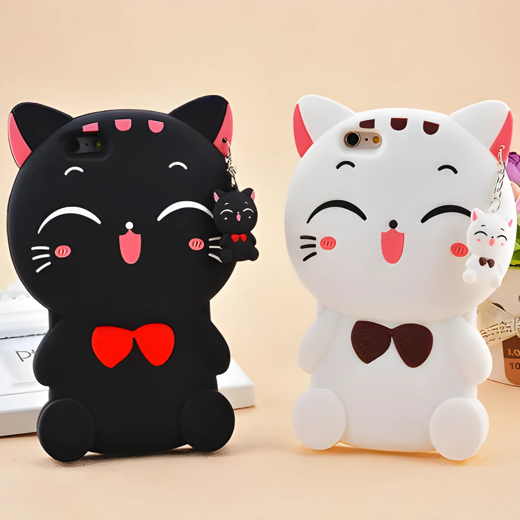 Imported soft silicone phone case showing edge protection and precise cutouts for Samsung and iPhone models