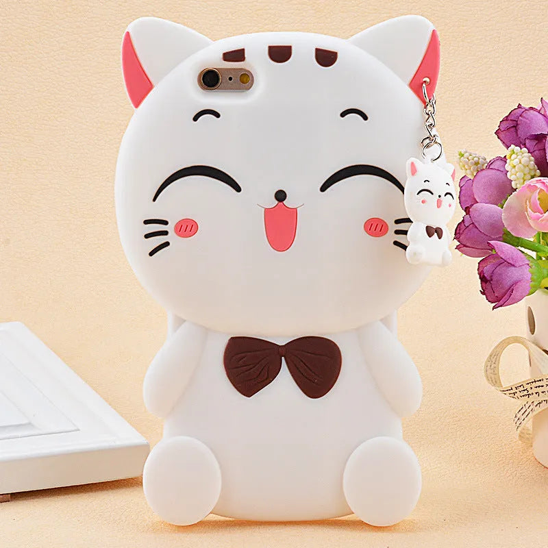 Imported soft silicone phone case showing edge protection and precise cutouts for Samsung and iPhone models