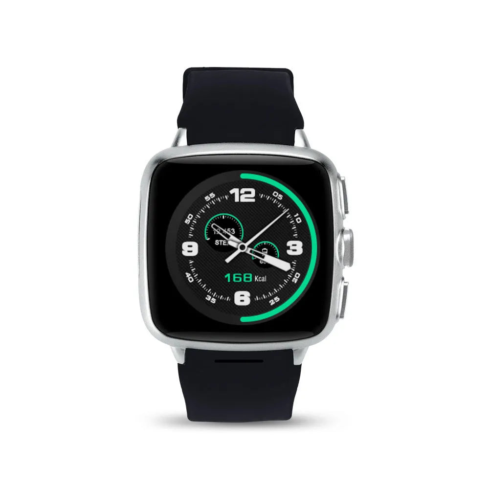 Z01 smart watch in black or white with 1.54-inch HD touchscreen displayed