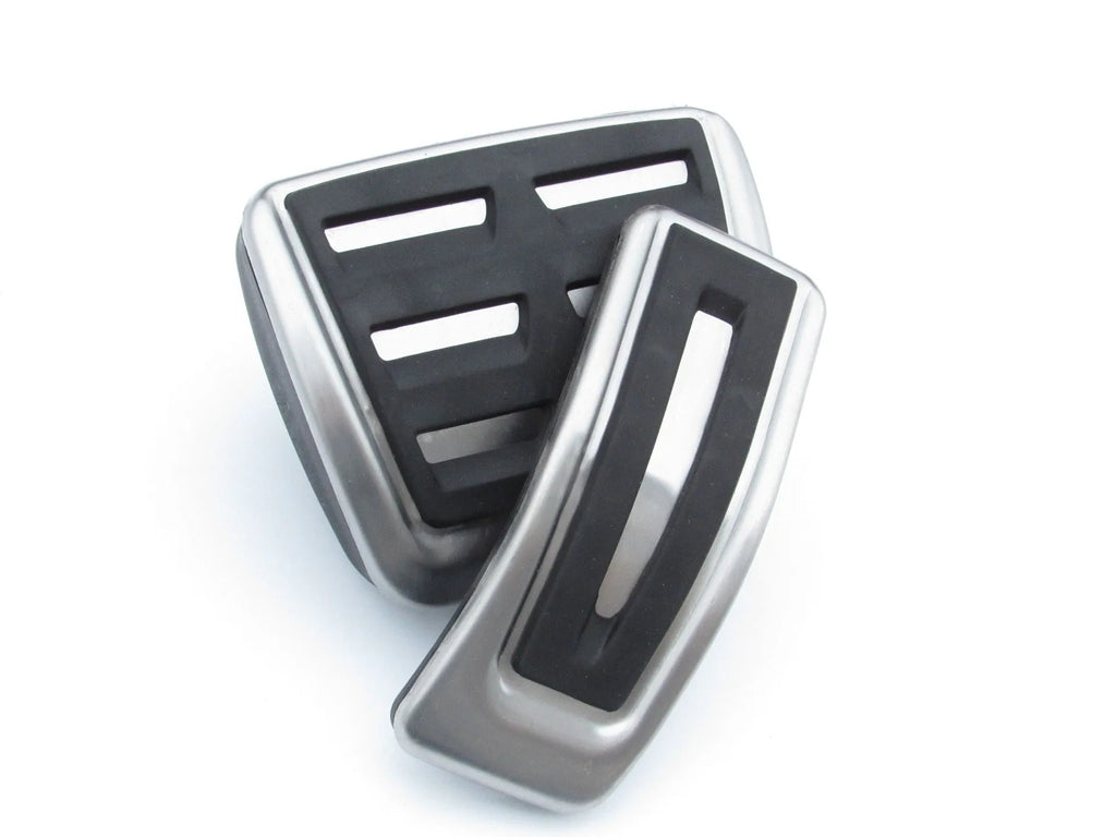 Porsche Macan stainless steel brake and accelerator pedal covers with non-slip surface