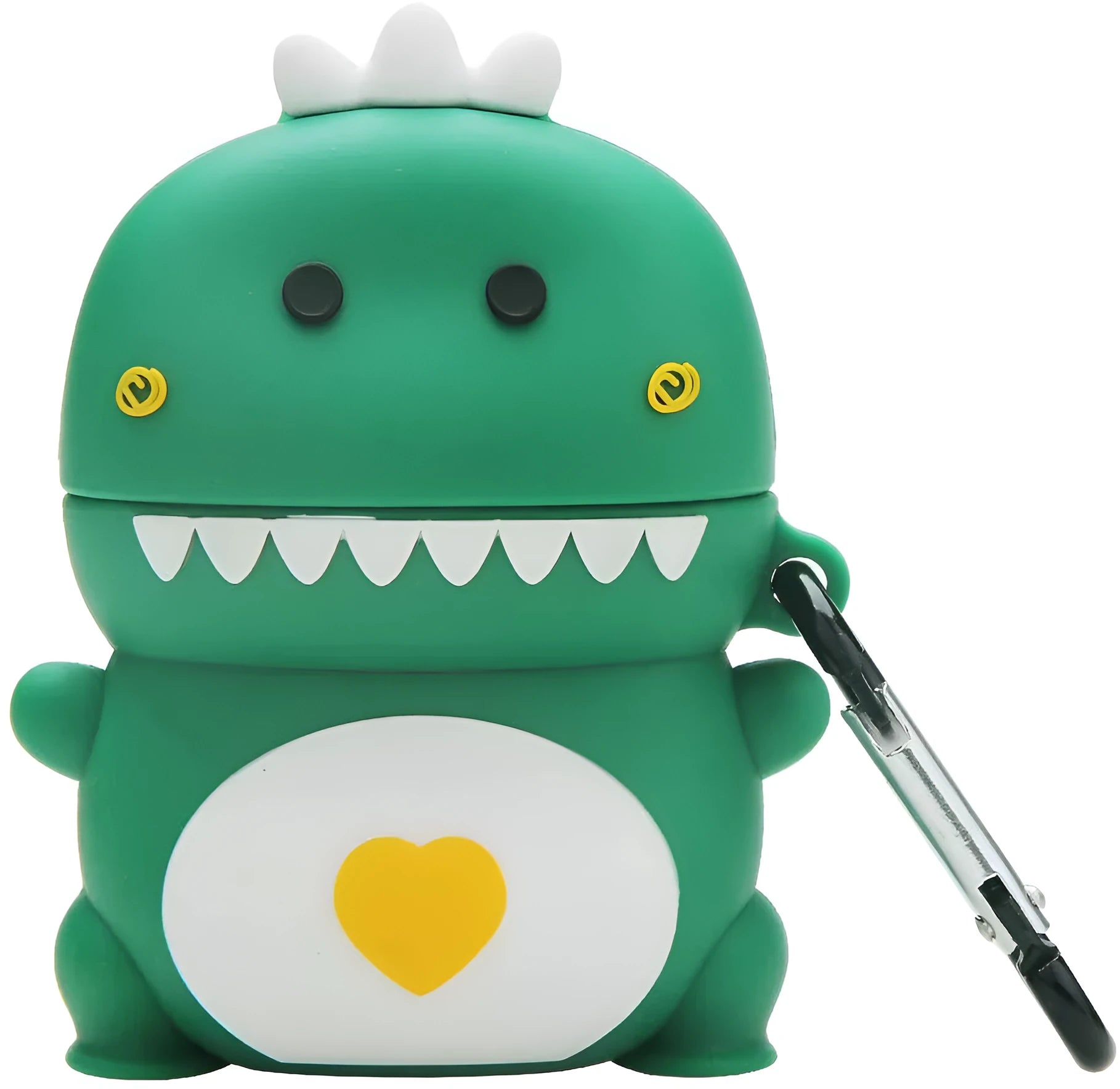 Silicone protective case for AirPods with cartoon animal designs including avocado and black cat styles
