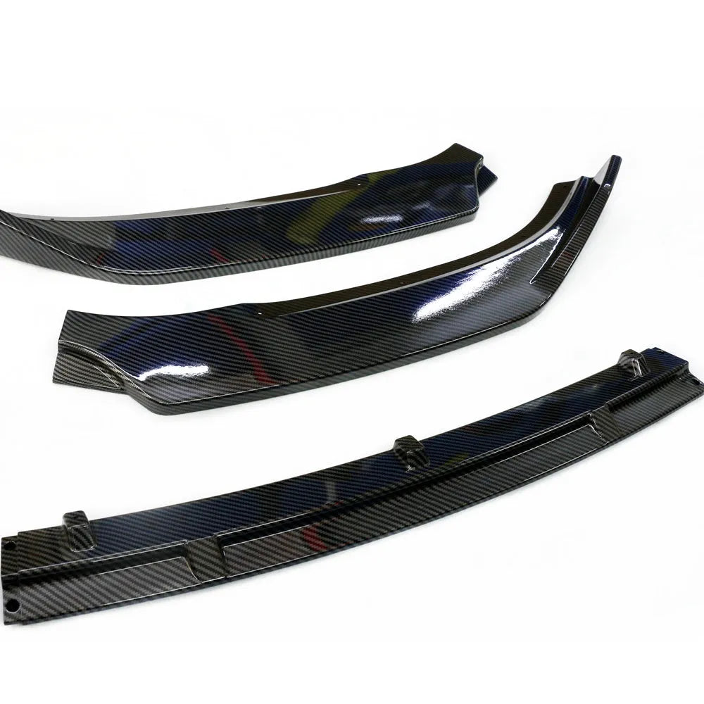 Unksera car rear spoiler retrofit kit in three-section carbon braze pattern design for 14-19 vehicles