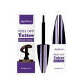 Tearable liquid eyebrow pencil in black, brown, and light brown shades for brow definition.