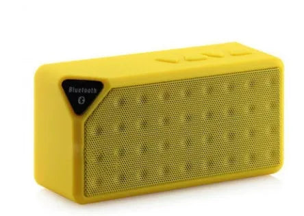 Cannon X3 cube-shaped wireless Bluetooth speaker in five colour options with portable design for outdoor audio