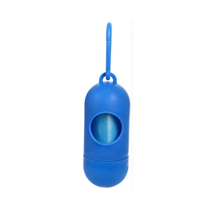 Pack of dog poop bags in six colours black blue green pink purple red sized 22.5x30cm for pet waste