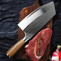 Stainless steel kitchen knife with 40Cr13 forged blade, 320mm long